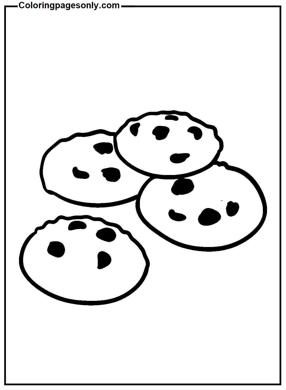 Cookies To Print Coloring Pages