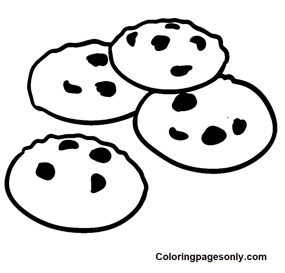 Cookies to print Coloring Pages