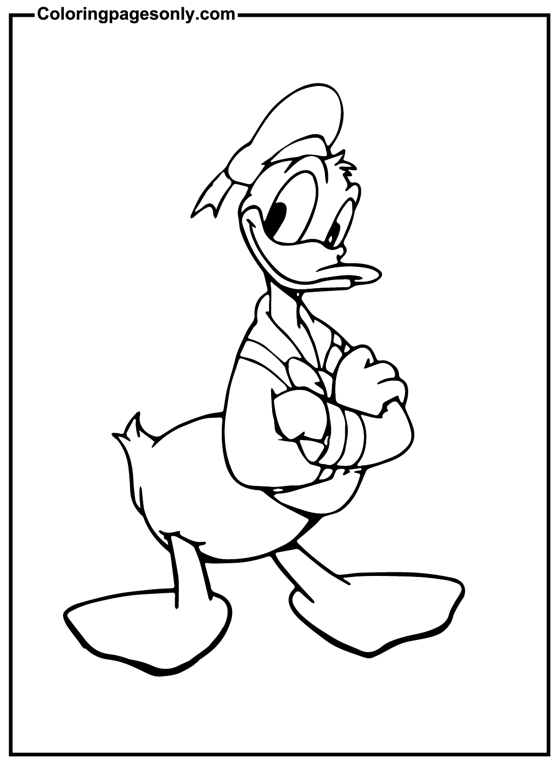 Cool Donald Duck Kingdom Hearts Coloring Page - Free Printable Coloring ...