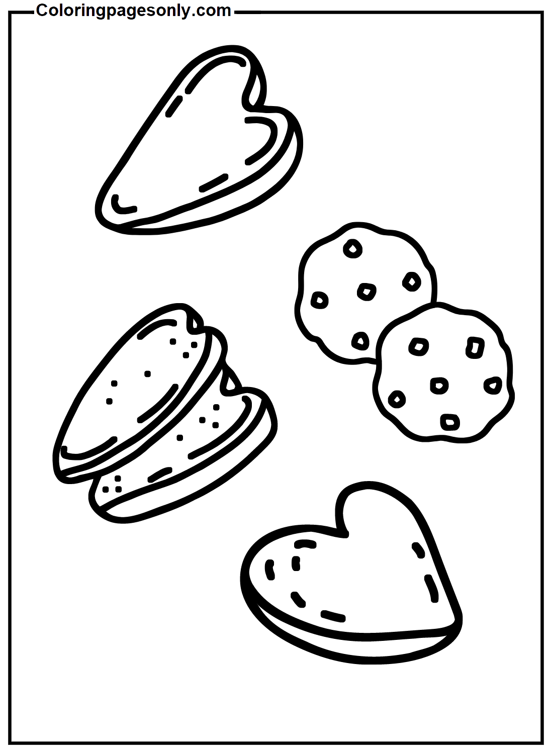 Cute Cookie Coloring Pages Coloring Pages