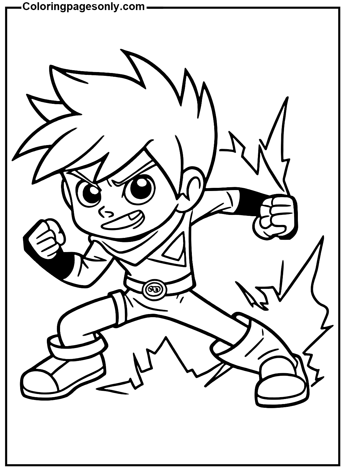 Cute Danny Phantom Image Coloring Pages