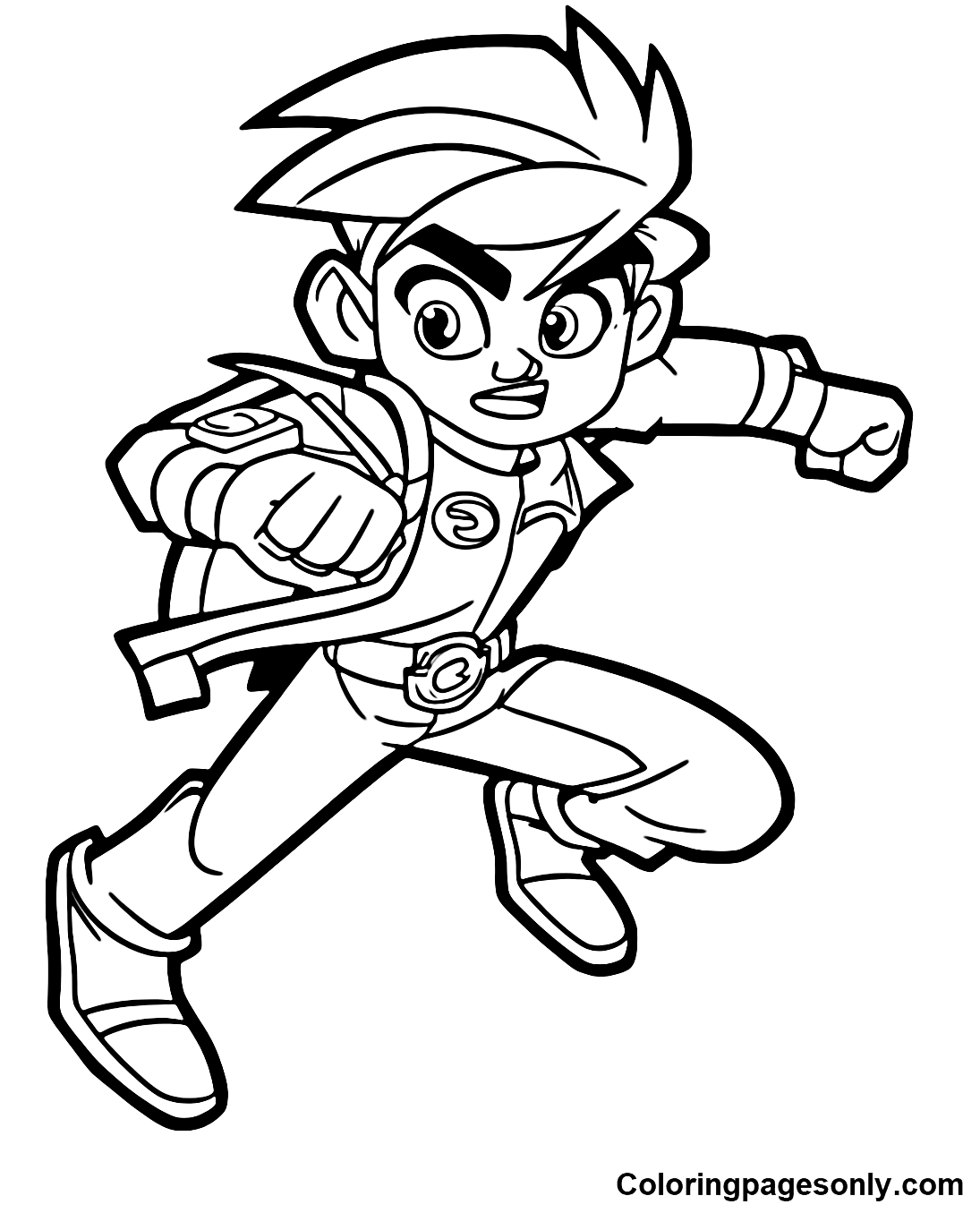 Cute Danny Phantom Coloring Pages