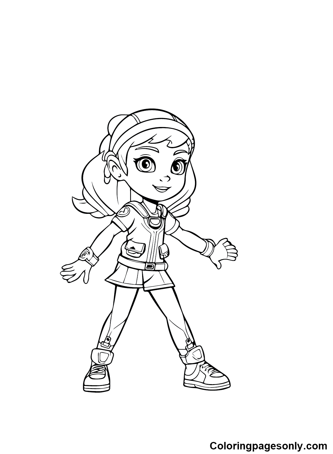 Cute Rainbow Rangers Coloring Pages