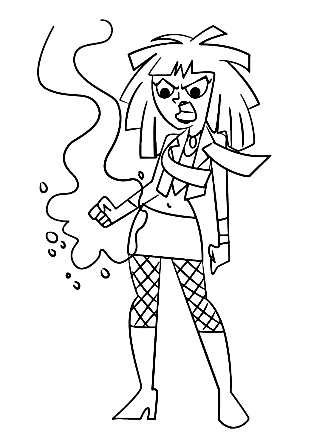 Danny Phantom Kitty Coloring Pages