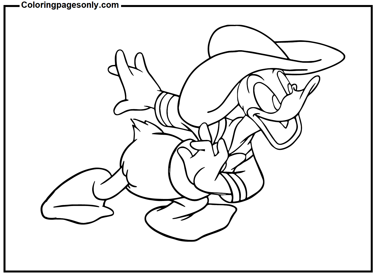 Donald Duck Kingdom Hearts Coloring Pages