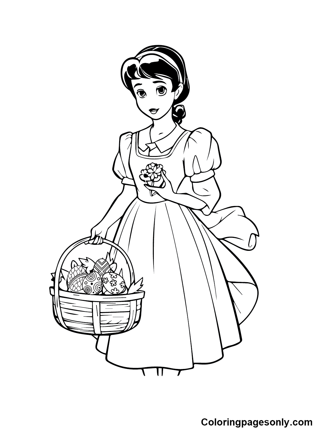 Easter Cartoon Pictures Coloring Pages