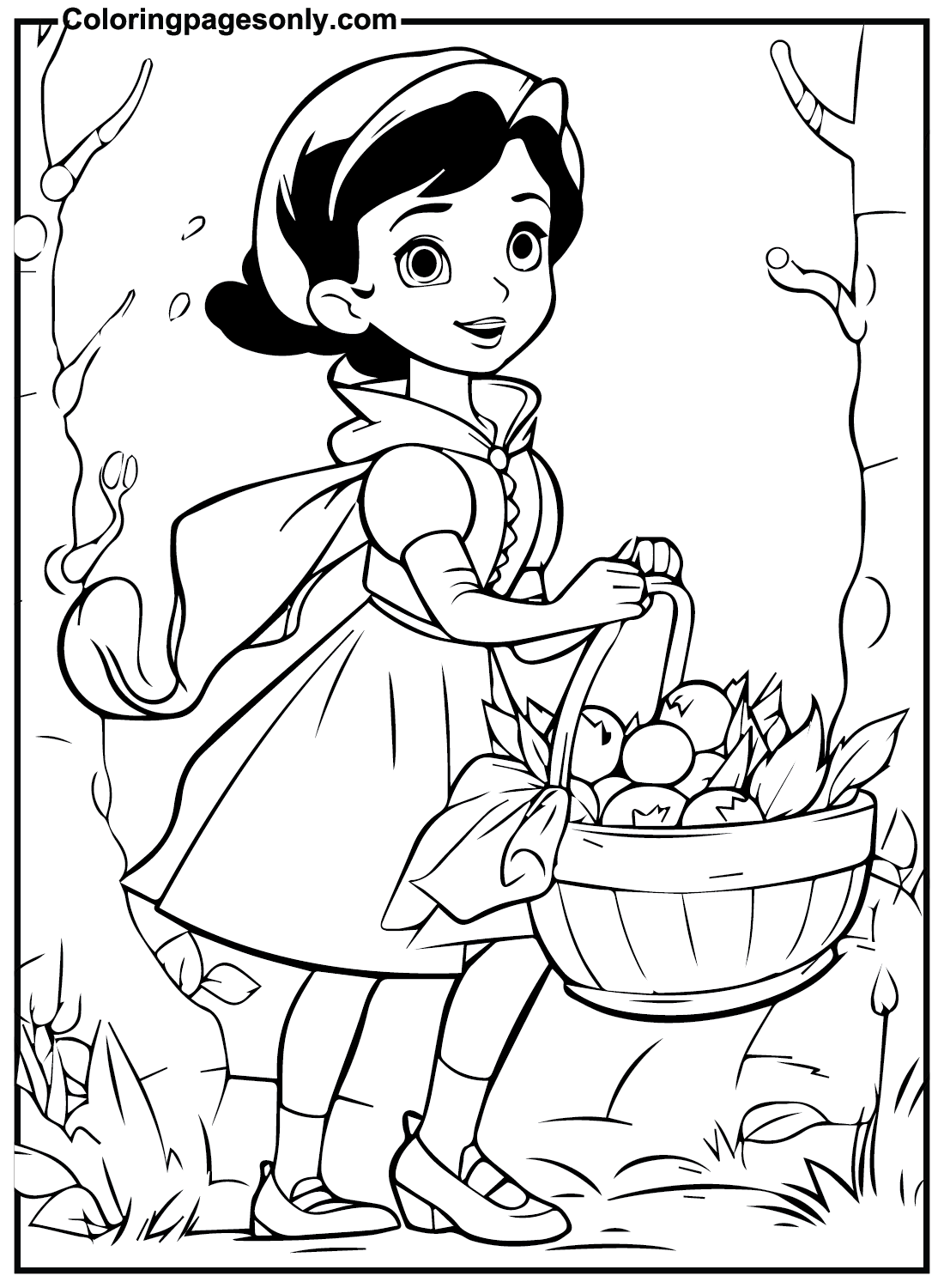 Easter Cinderella Coloring Pages
