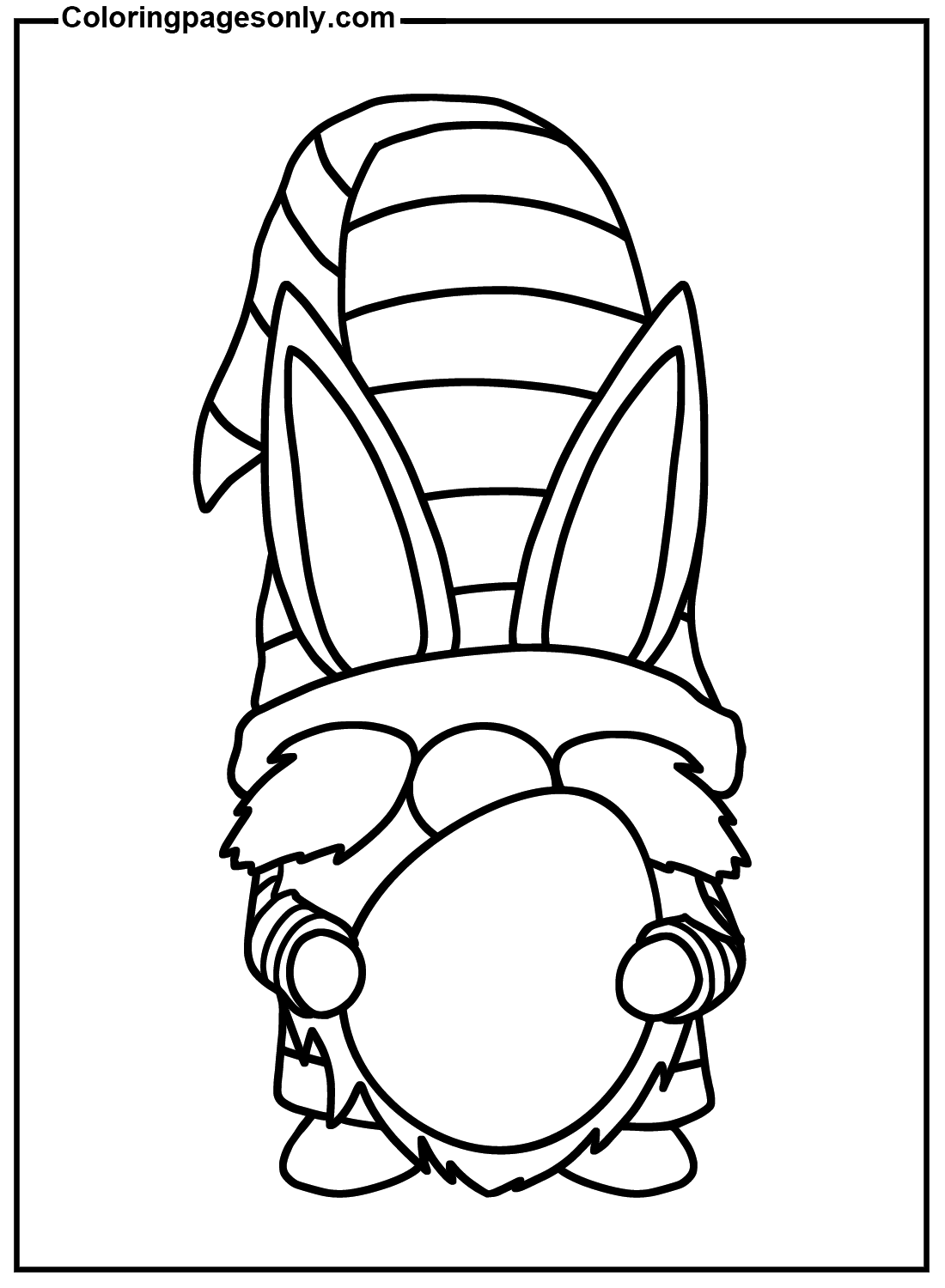 Easter Gnome Day Coloring Pages
