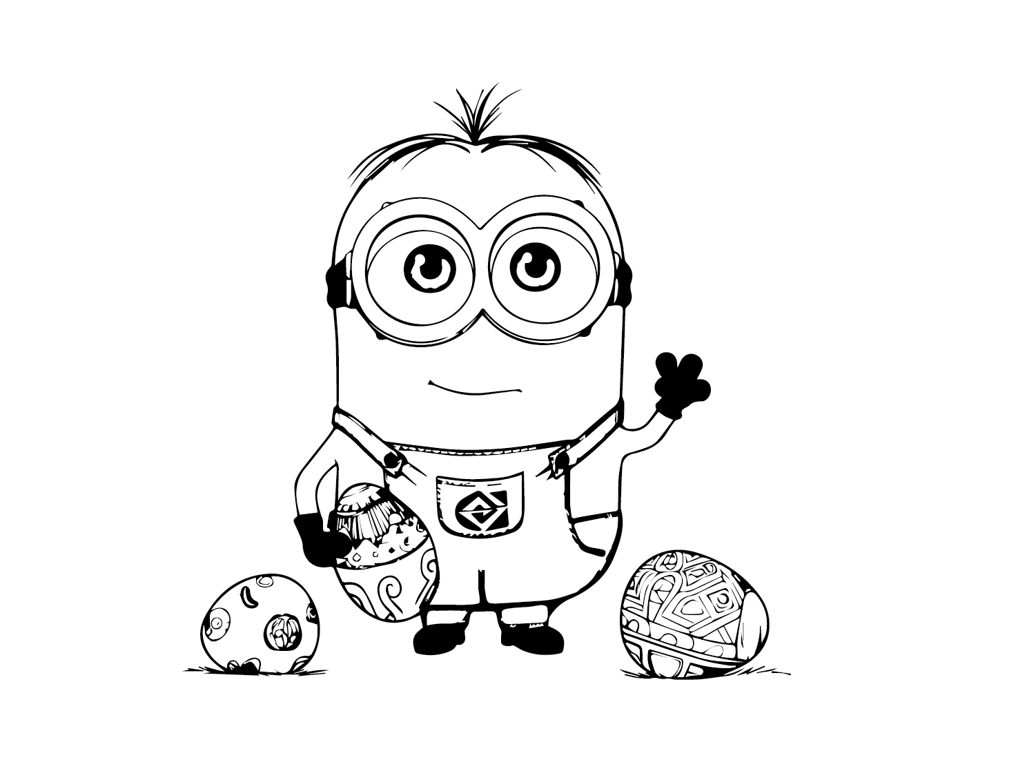 Easter Minion Coloring Pages