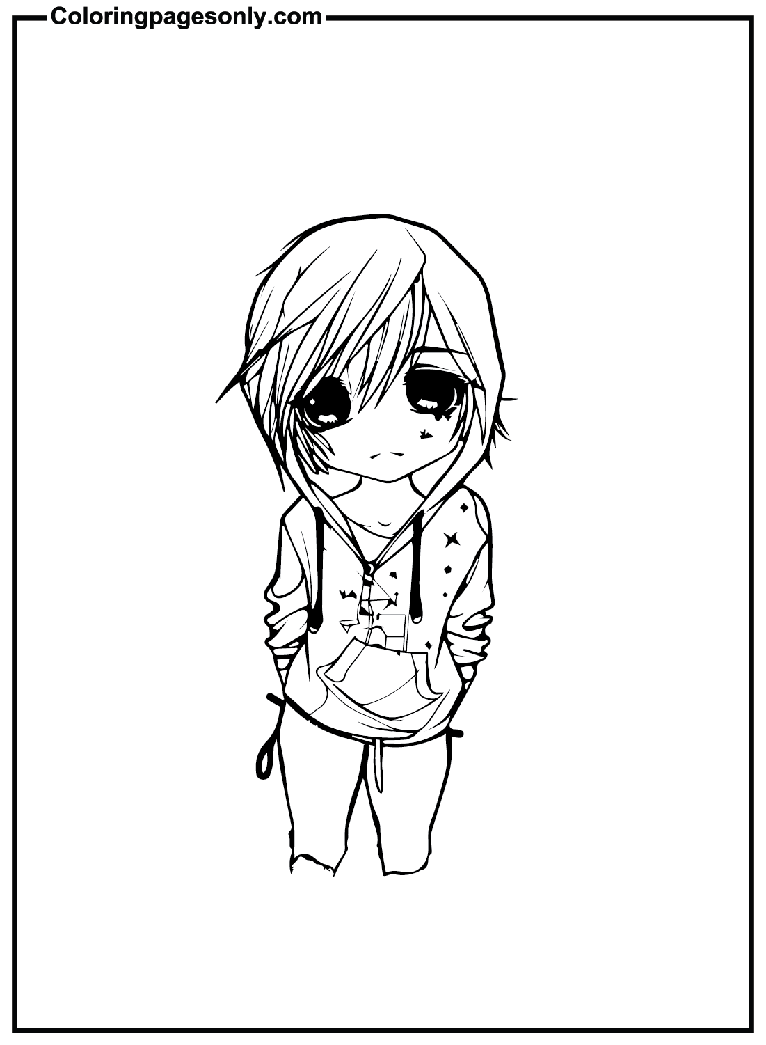 Emo Printable Coloring Pages