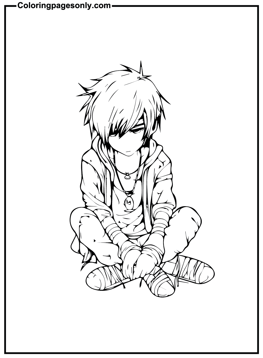 Emo Color Sheets Coloring Pages
