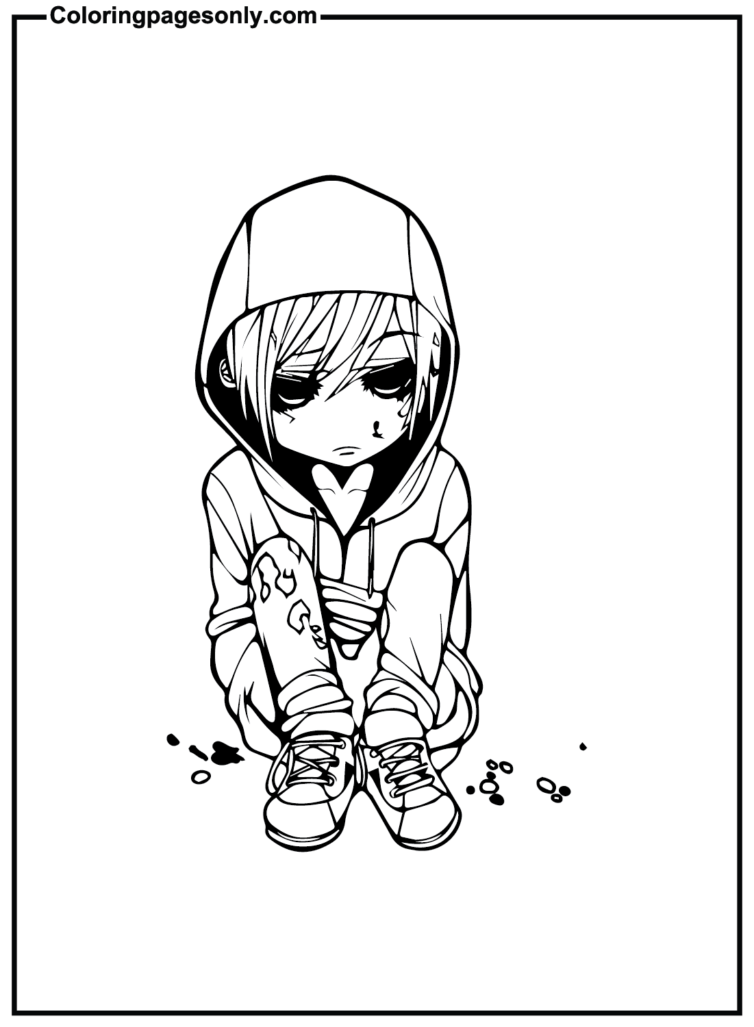 Emo To Download Coloring Pages