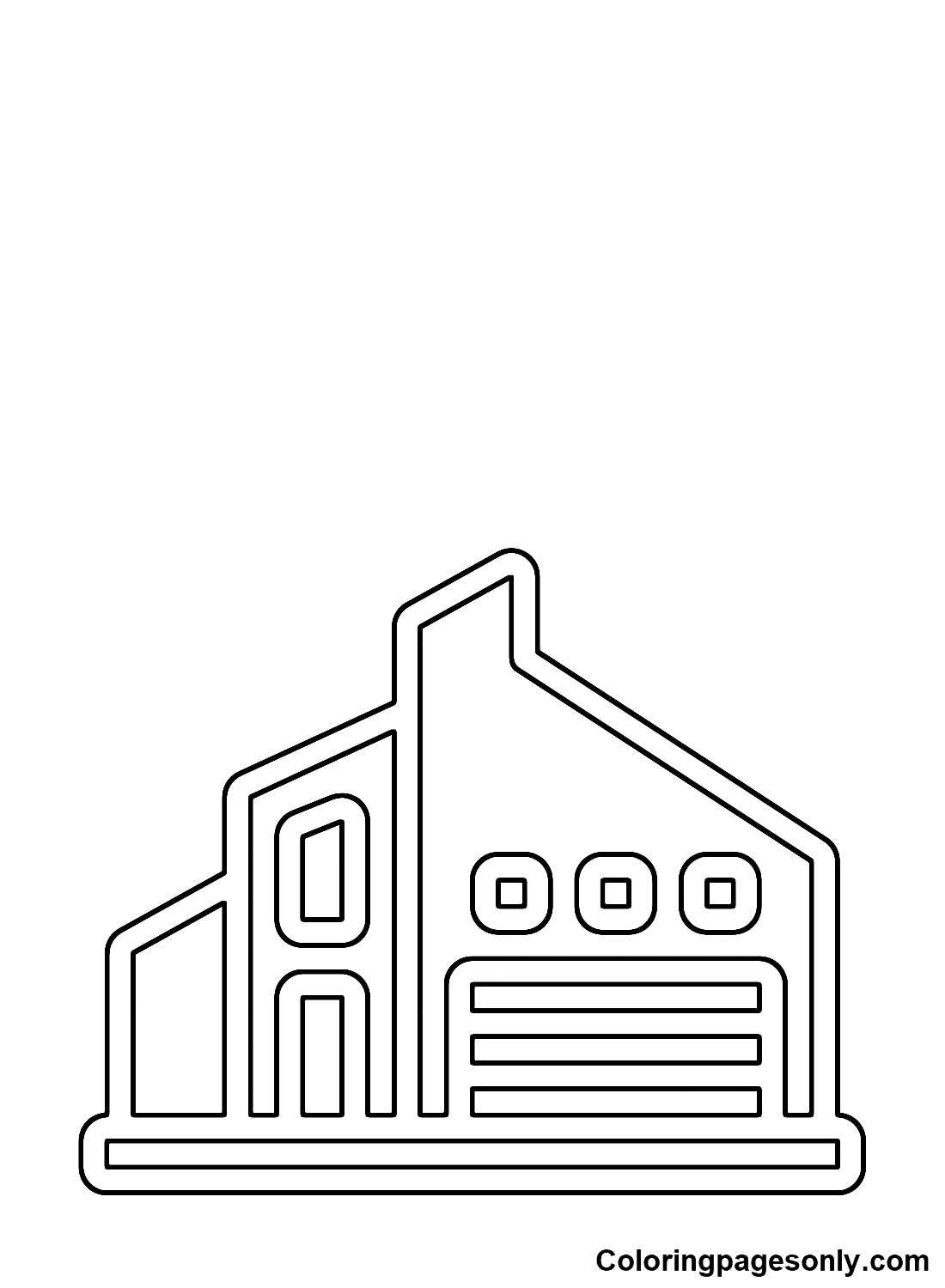 Factory Free Images Coloring Page