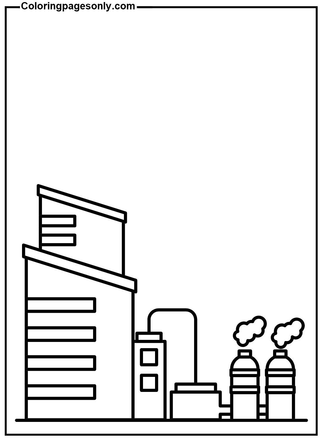 Factory Free Coloring Pages
