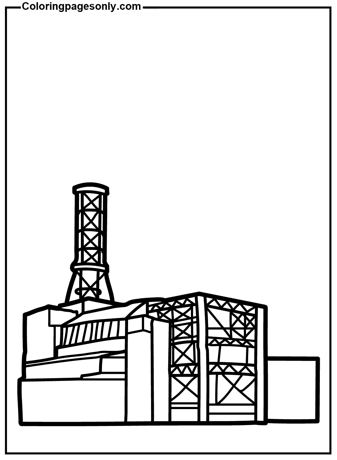Factory Printable Coloring Pages