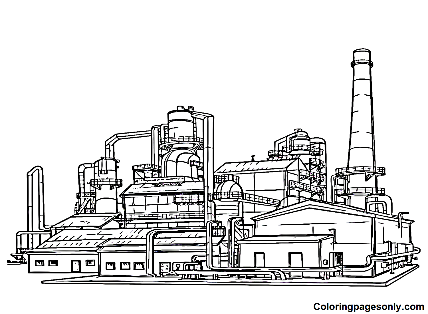 Images Factory Coloring Pages