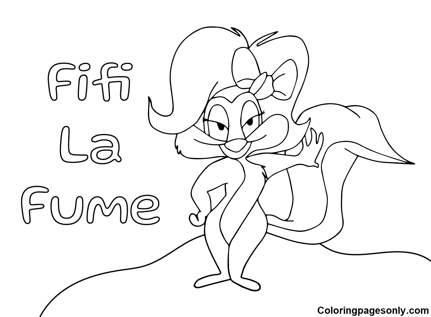 Fifi La Fume Sexy Coloring Pages