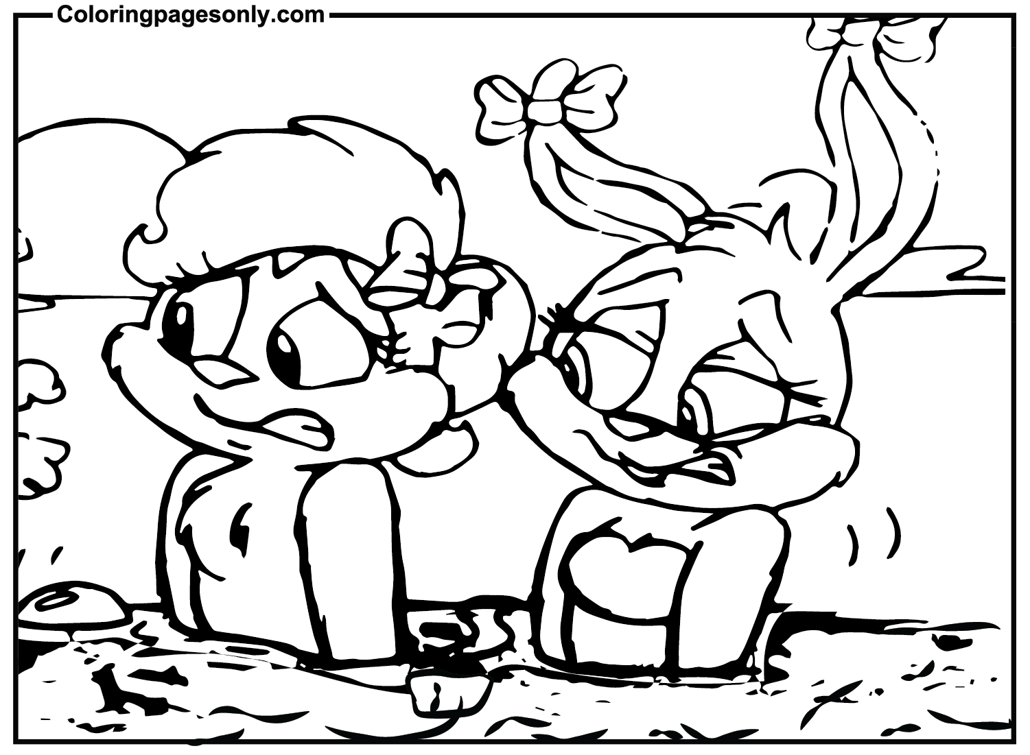 Fifi La Fume With Friend Coloring Pages