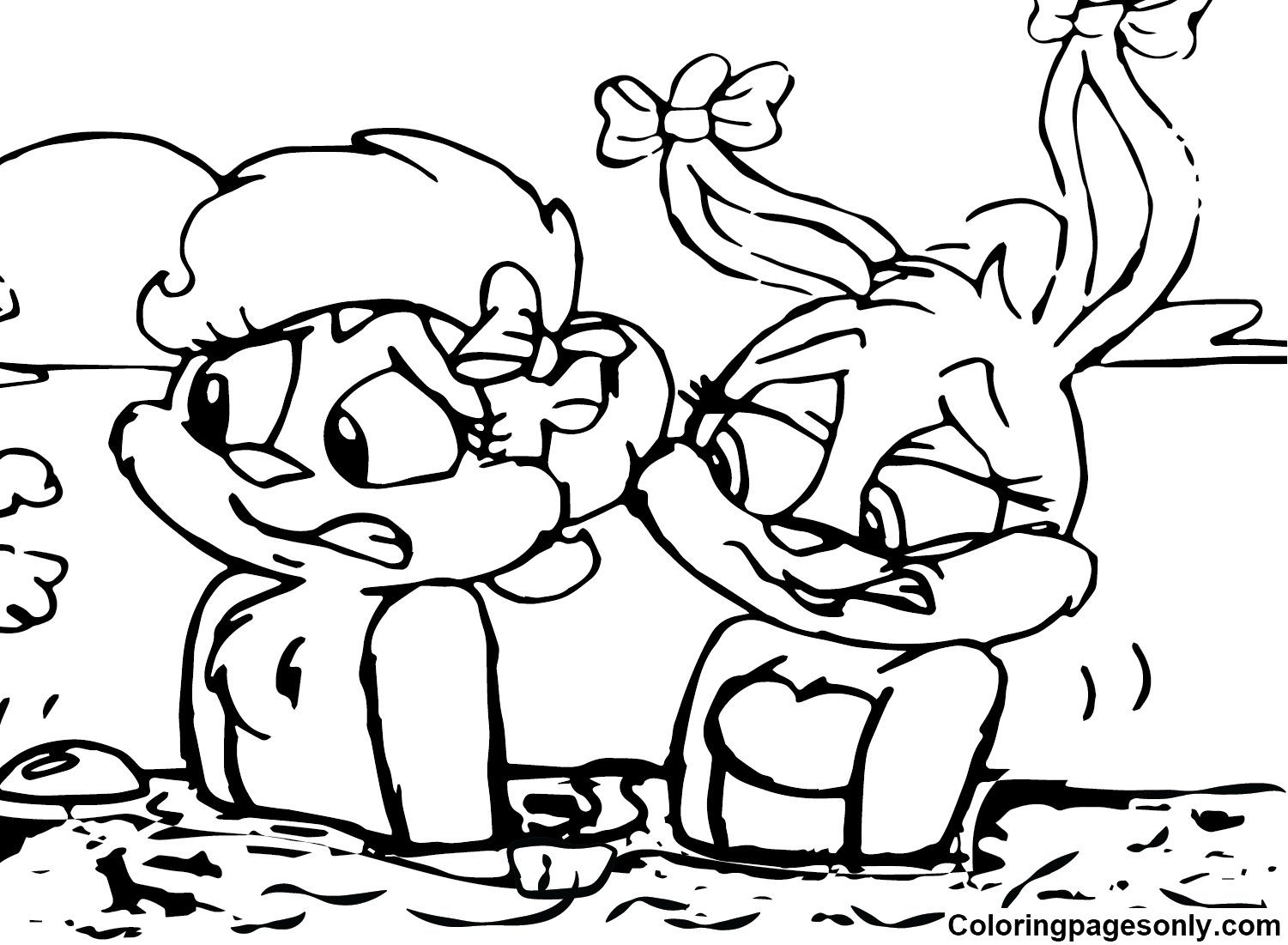 Fifi La Fume with Friend Coloring Pages