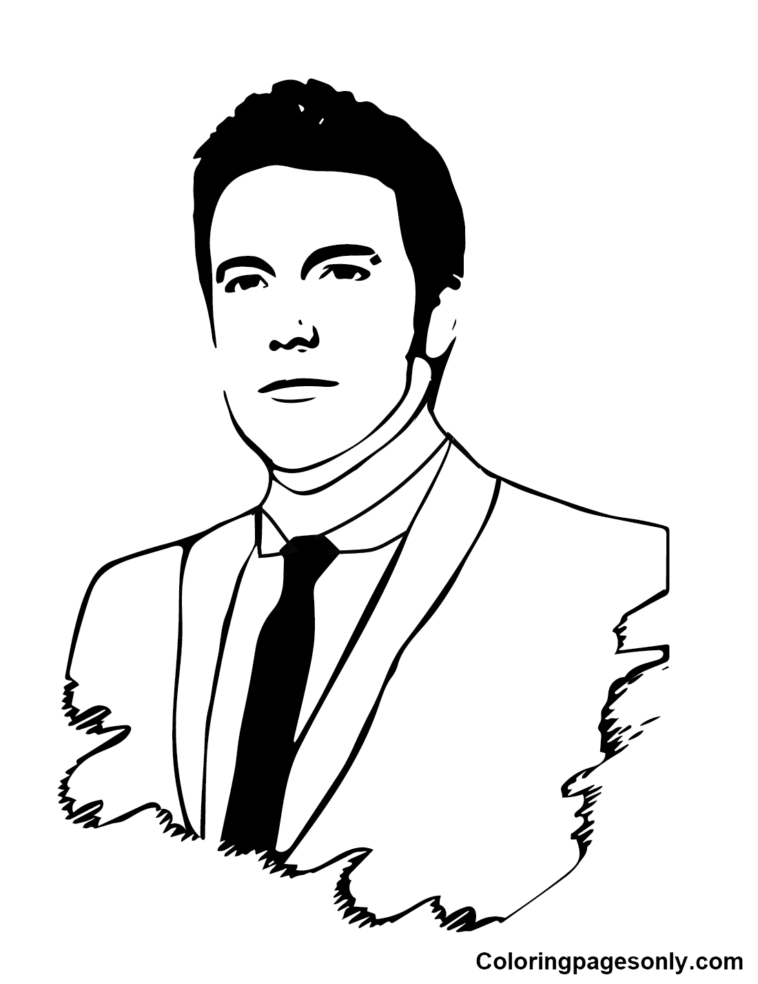 Free Ben Affleck Images Coloring Page