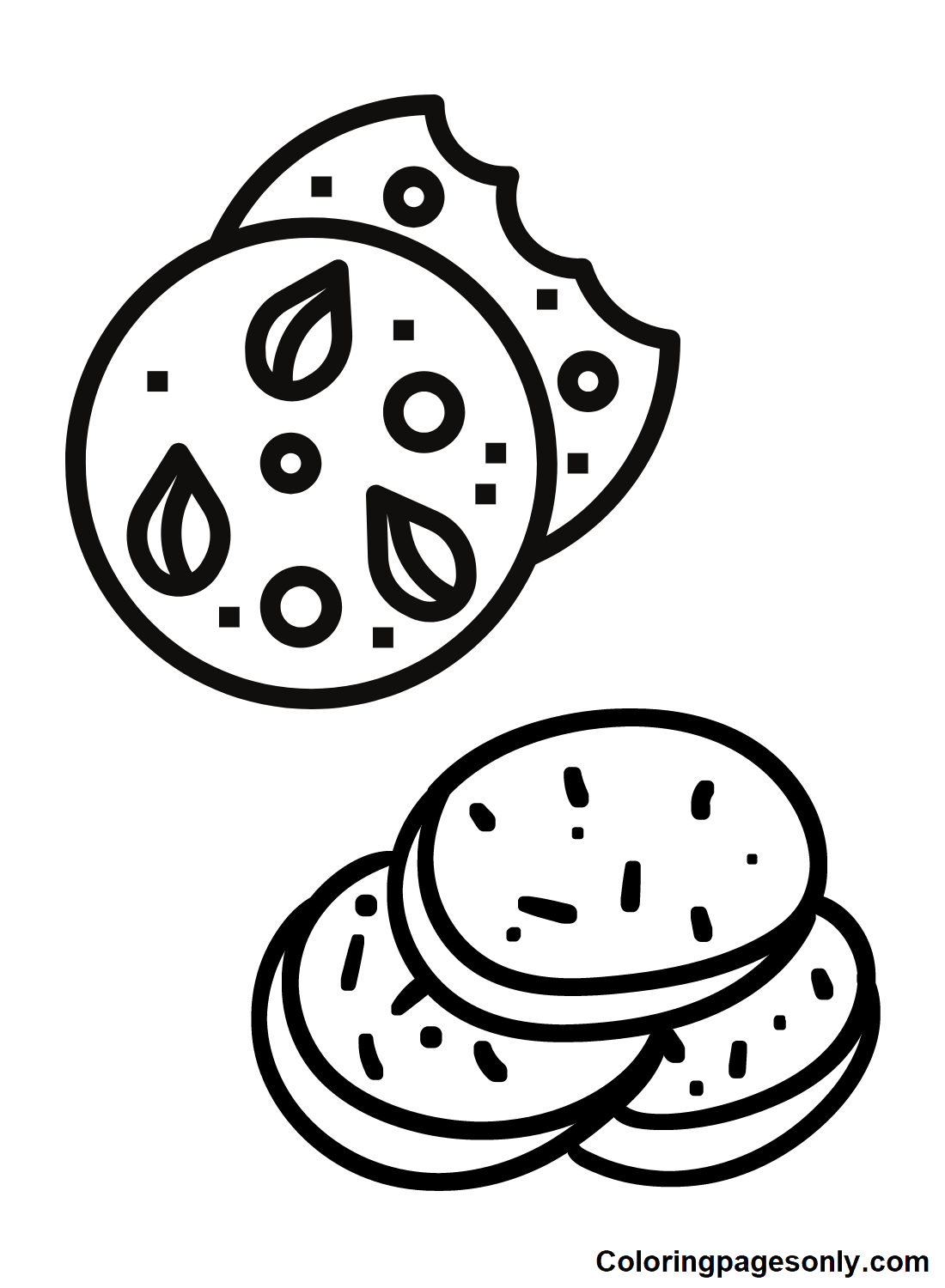 Free Cookie Coloring Pages