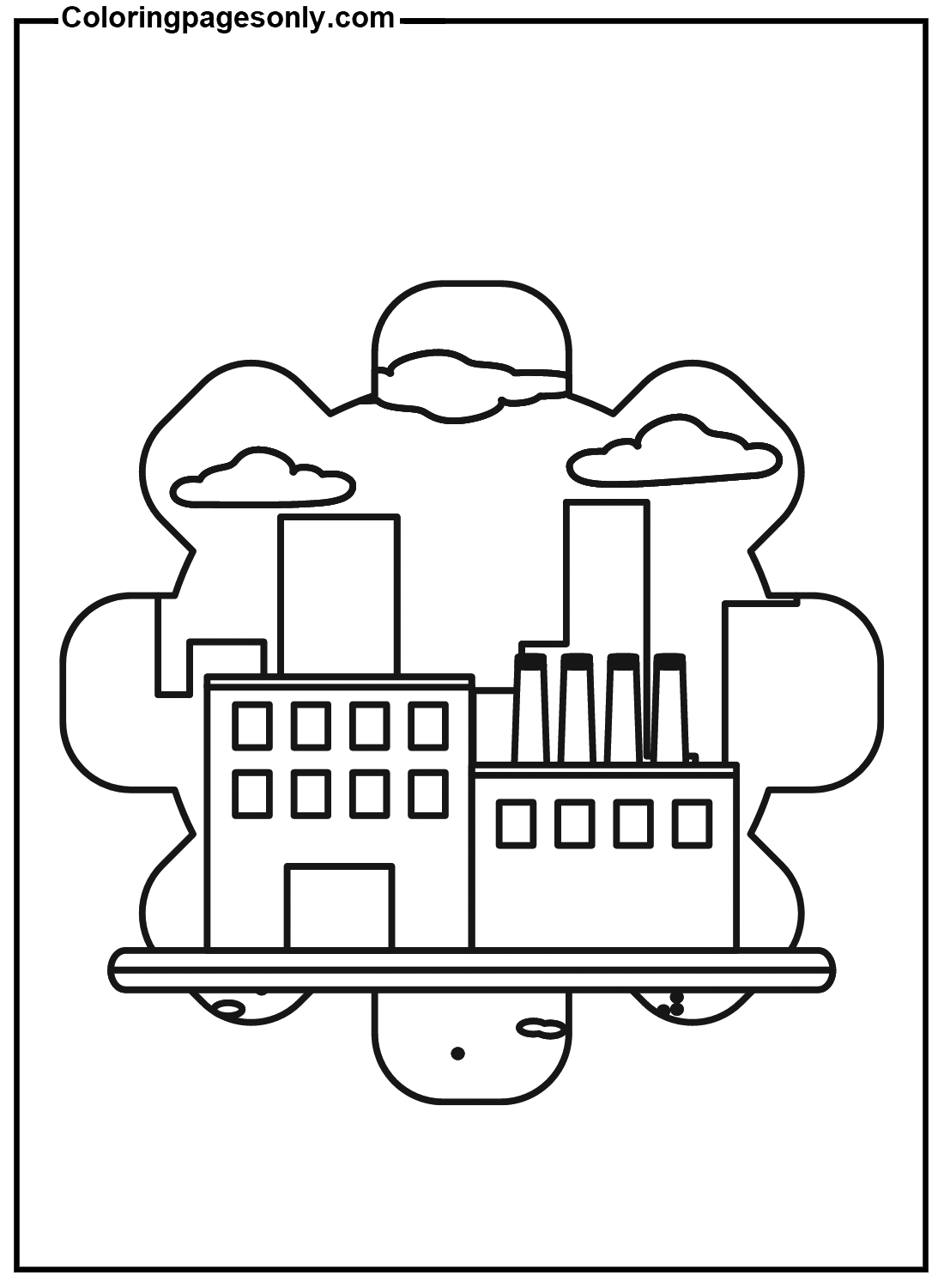 Free Factory Coloring Pages
