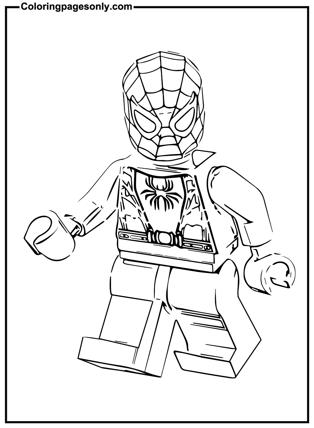 Free Legos Spiderman Coloring Pages