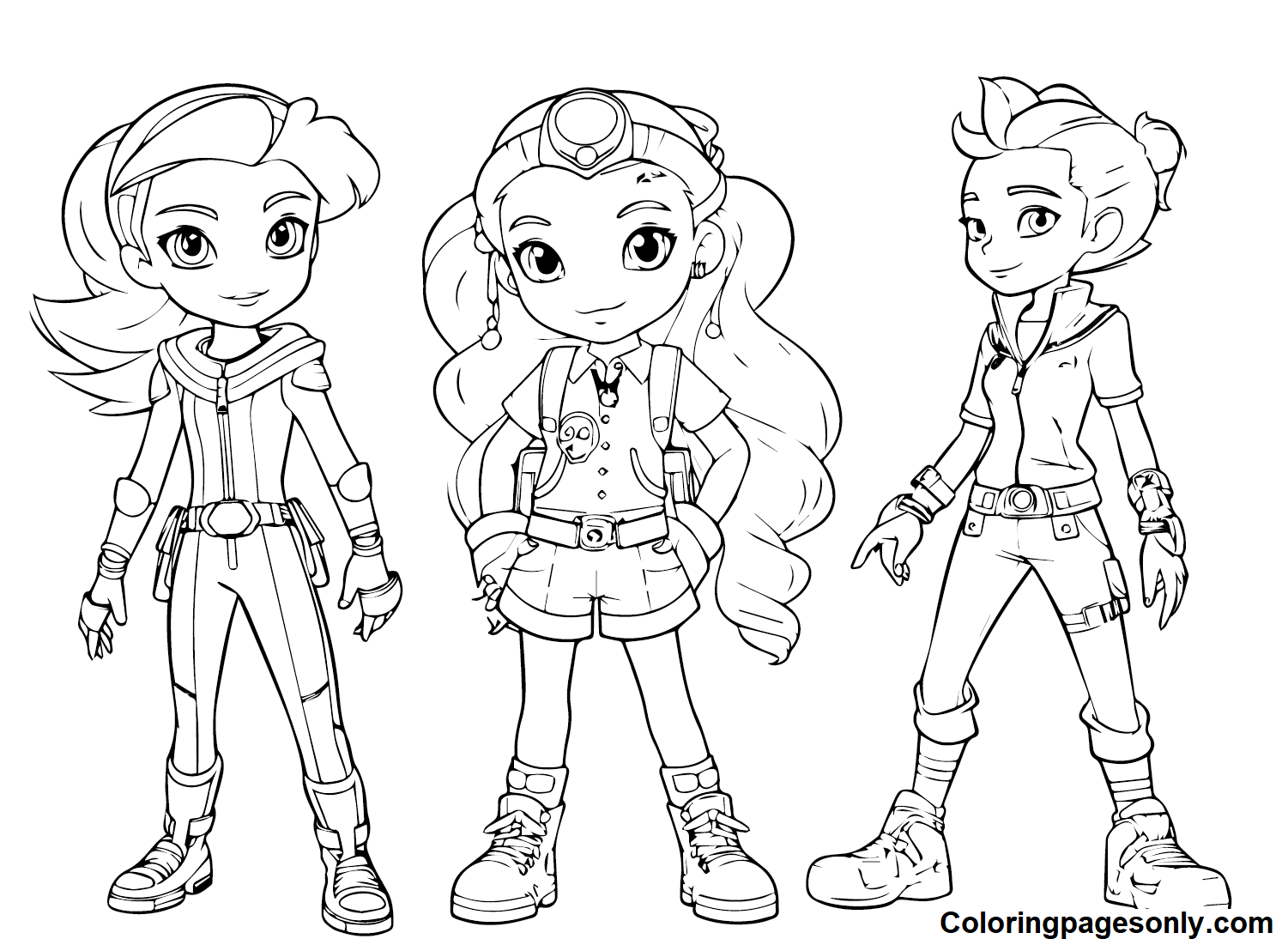 Free Printable Rainbow Rangers Coloring Pages