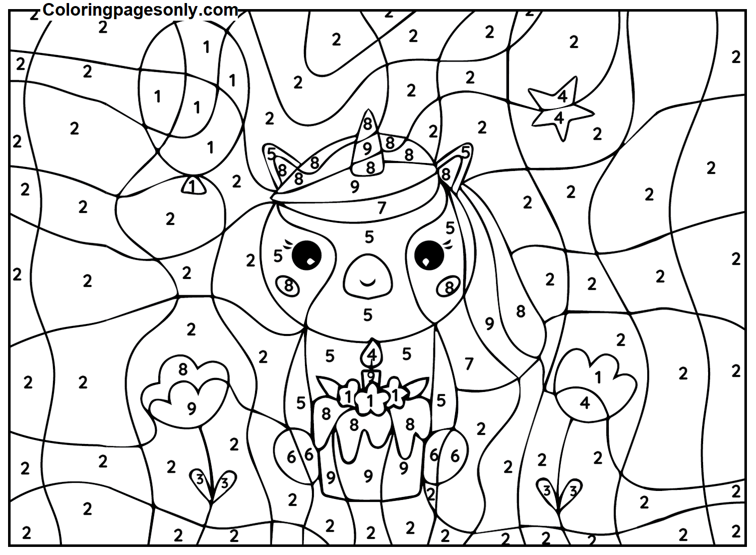 Image result for dibujos para colorear con números  Adult color by number,  Kindergarten coloring pages, Fall coloring pages