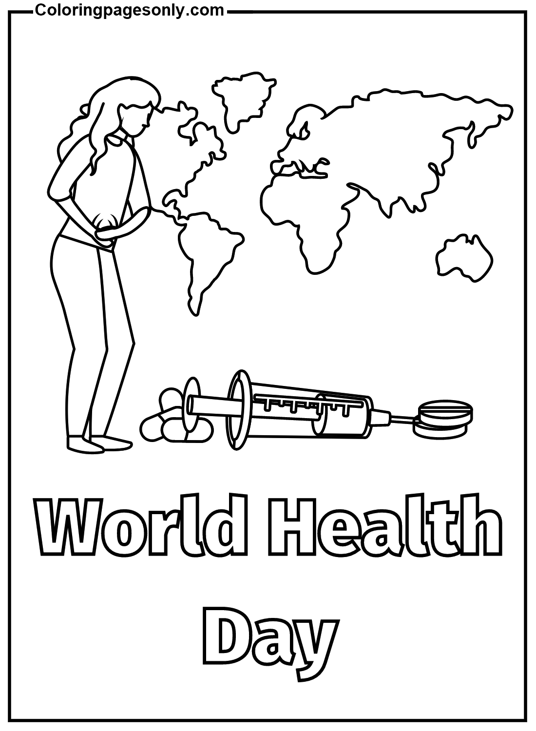 Kostenloser Ausdruck zum Weltgesundheitstag vom Weltgesundheitstag