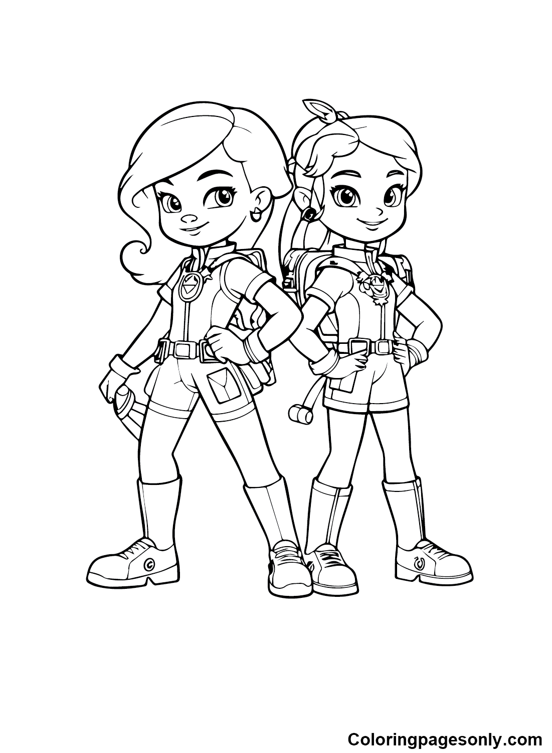 Free Rainbow Rangers Images Coloring Pages