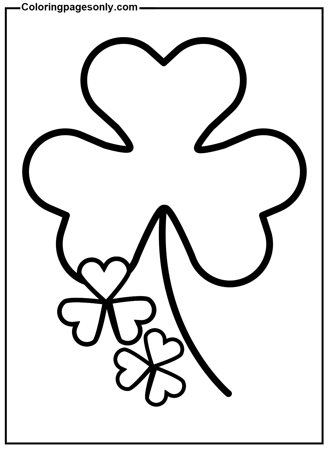 Free Shamrock Coloring Pages