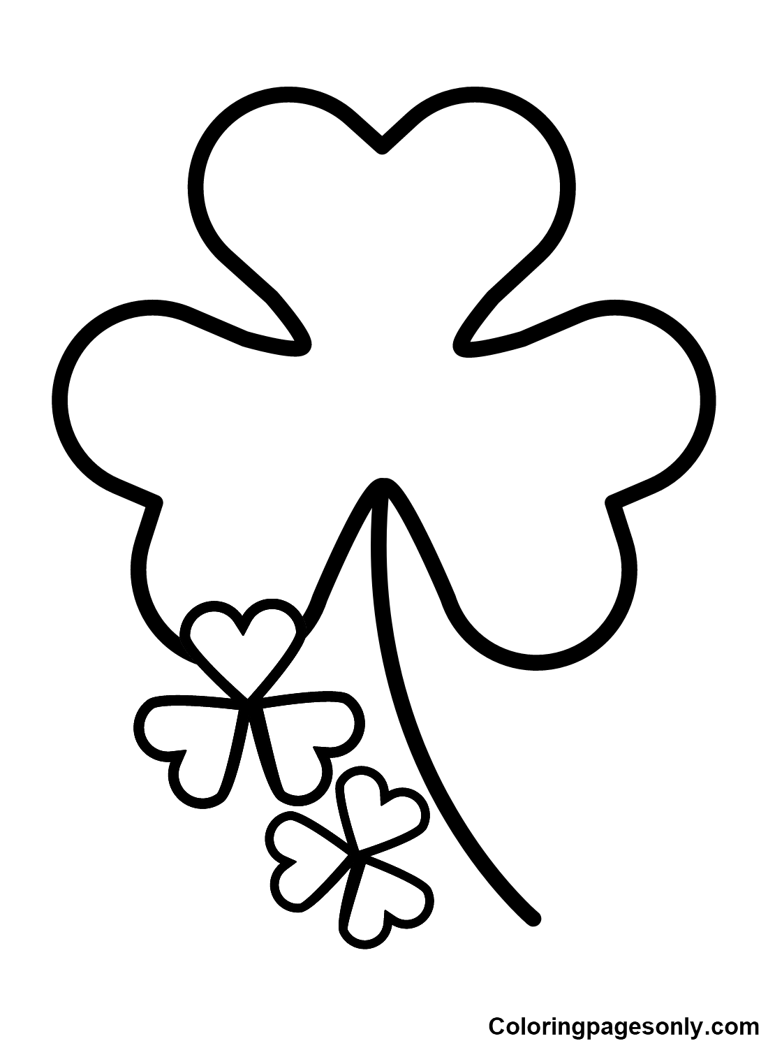 Free Shamrock Coloring Pages