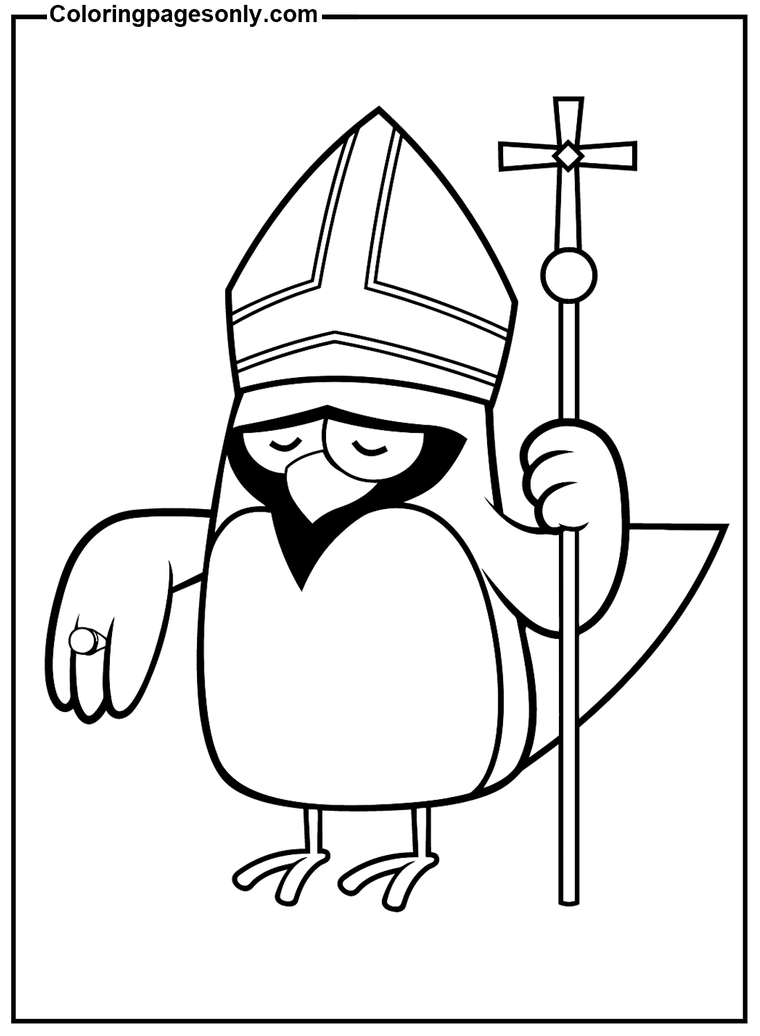 Funny Cardinal Coloring Pages