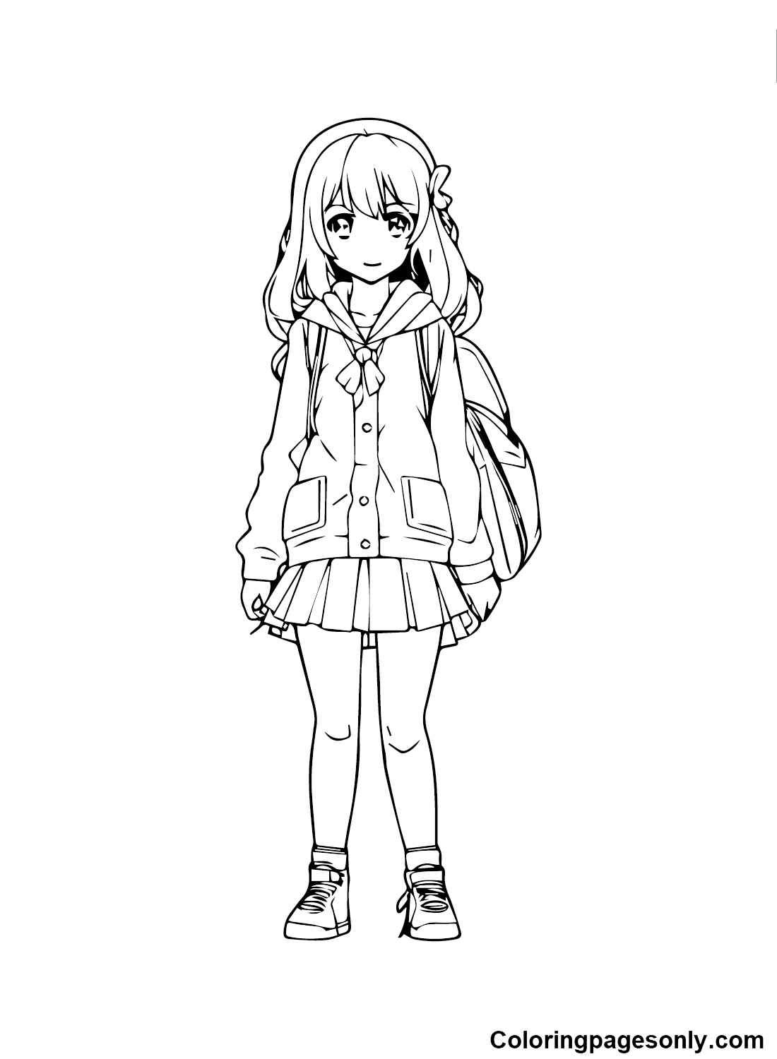 Girl Anime Coloring Page Free Printable Coloring Pages Girl Anime Coloring Page Free Printable Coloring Pages