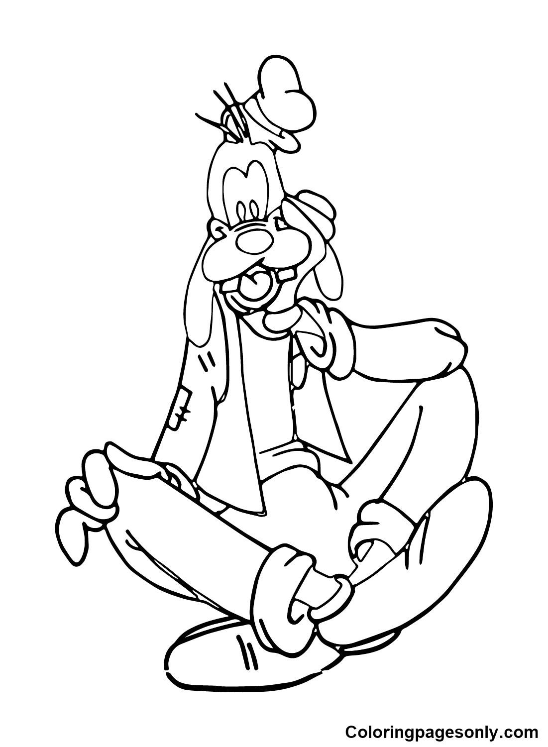Goofy Kingdom Hearts Coloring Pages