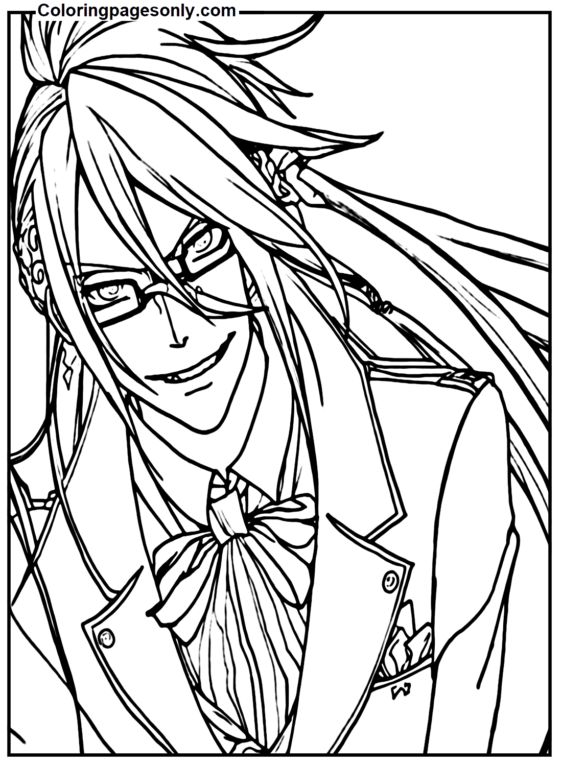 Grell Sutcliff From Black Butler Coloring Pages