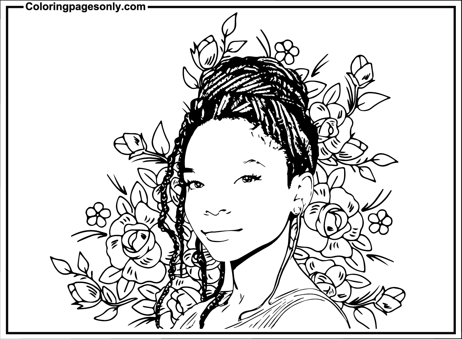 Halle Bailey Movies Coloring Pages