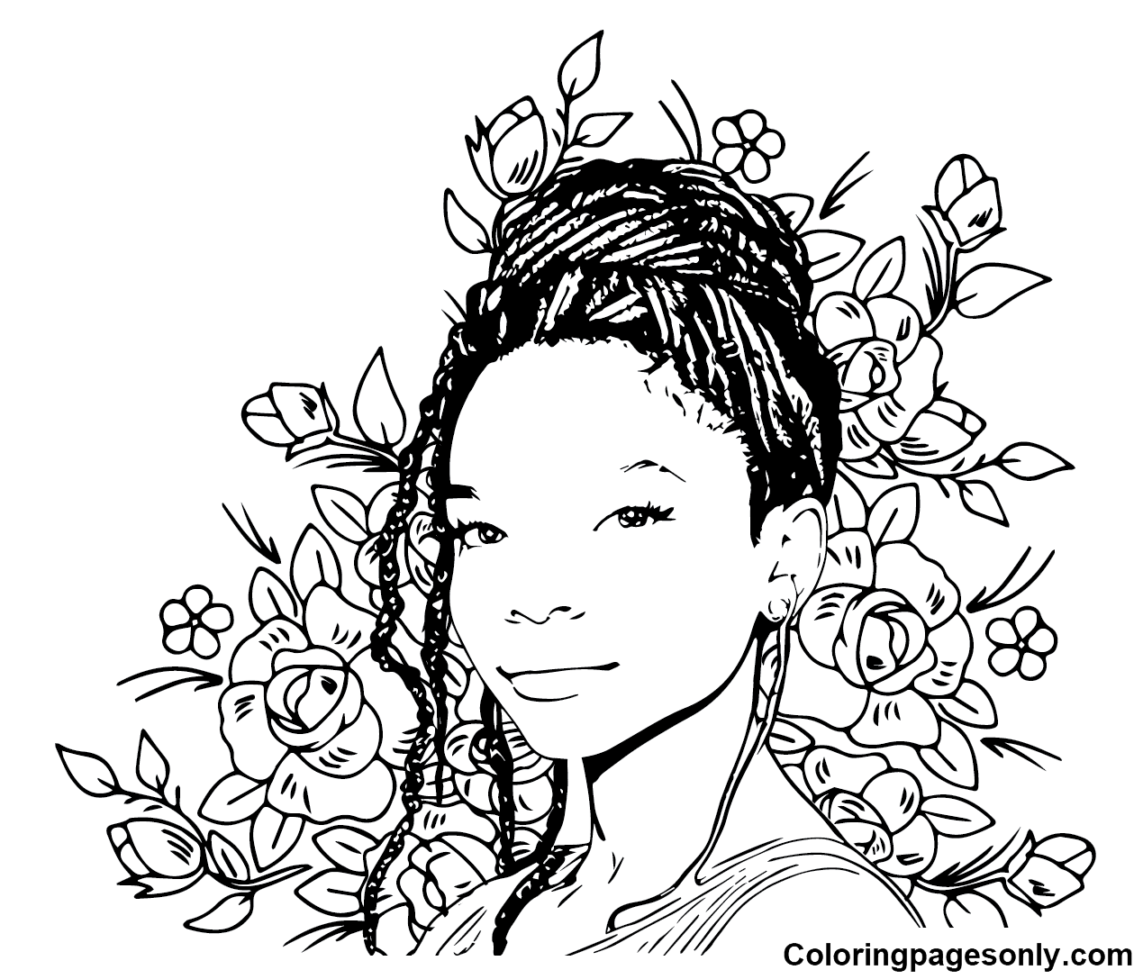Halle Bailey Movies Coloring Pages