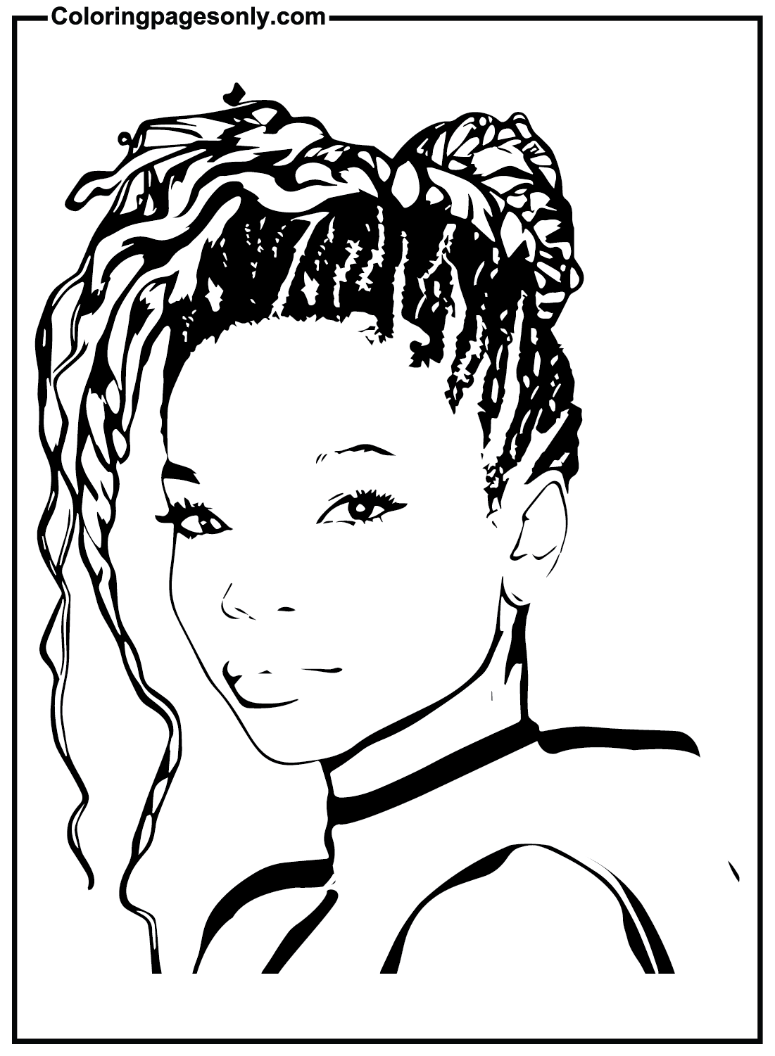 Halle Bailey Pictures Coloring Pages