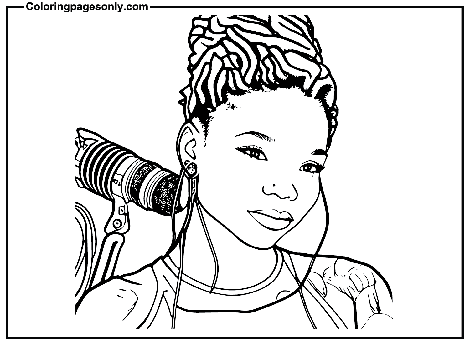 Halle Bailey Color Sheets Coloring Pages