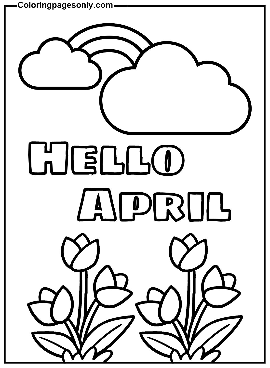 Olá, abril, imagens de abril de 2024