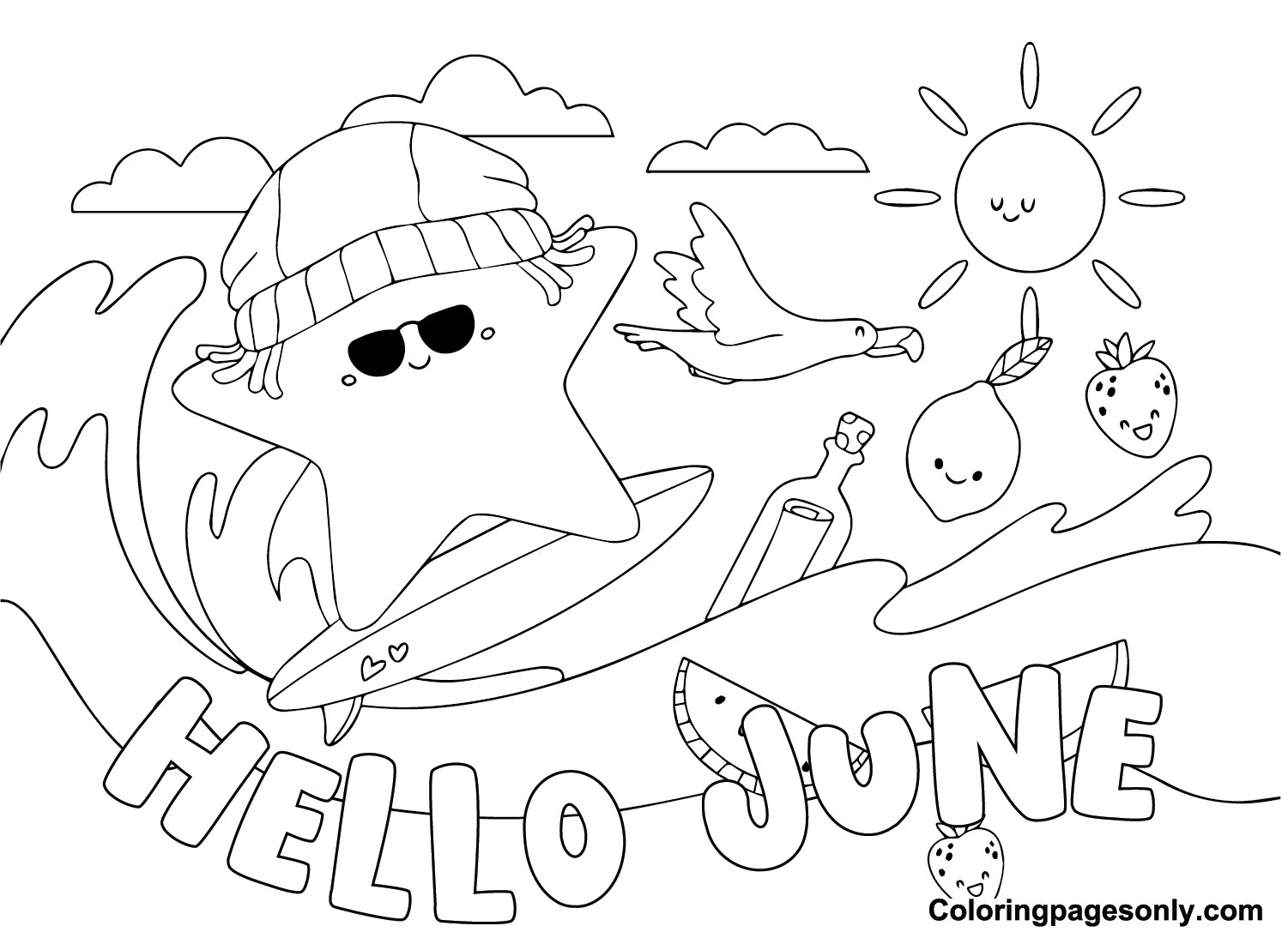 June Coloring Pages - Free Printable Coloring Pages