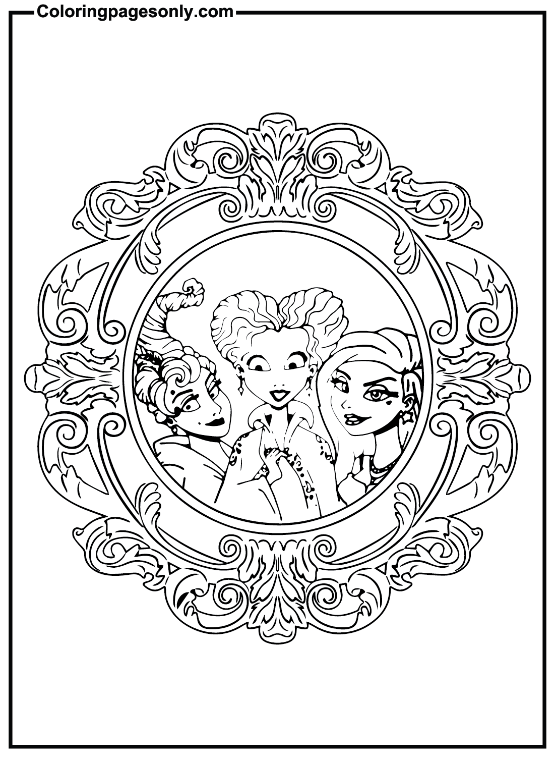 Hocus Pocus Book Coloring Pages
