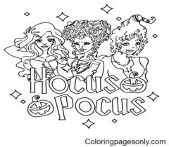Hocus Pocus Coloring Pages