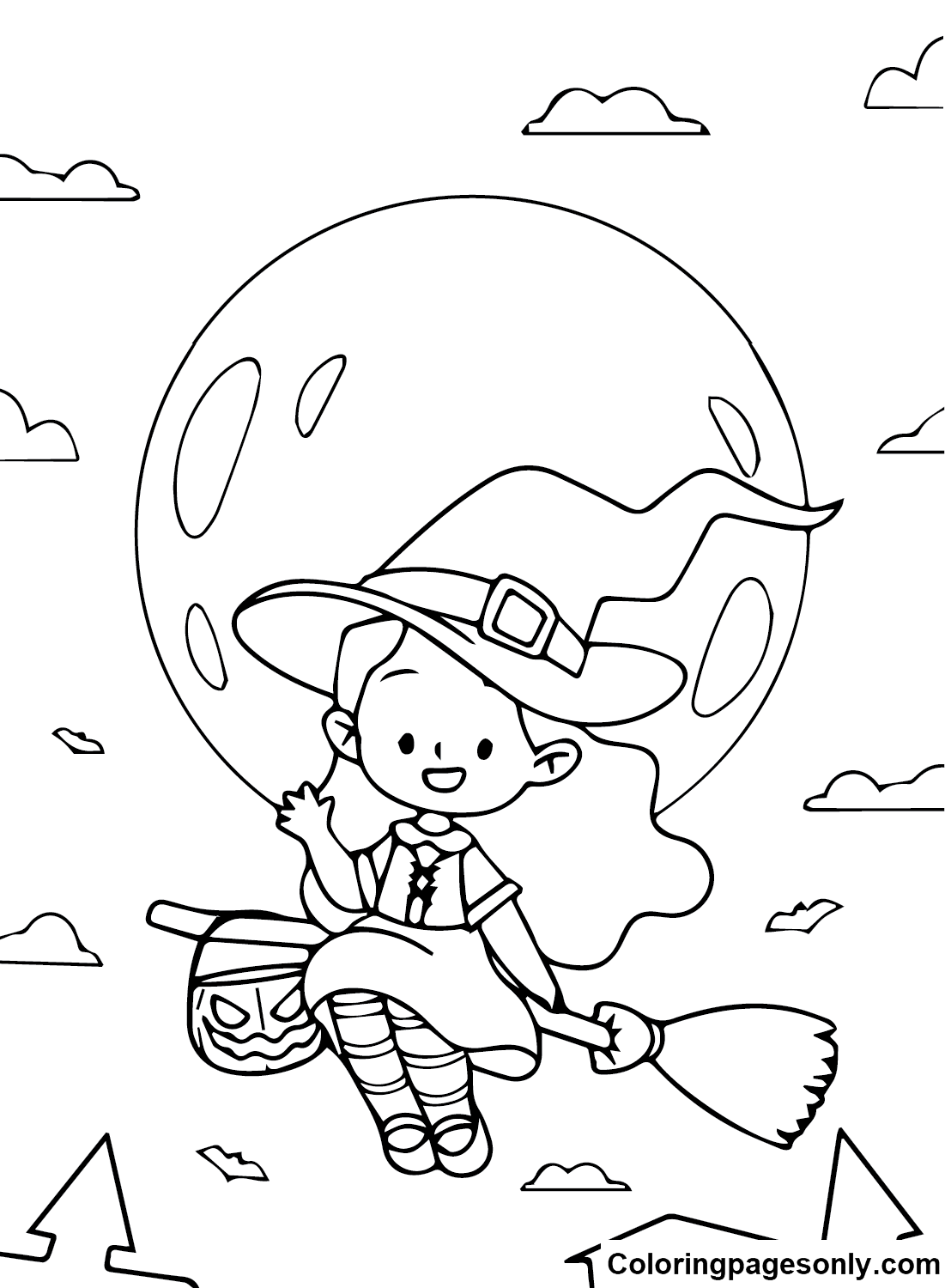 Hocus Pocus Witches Coloring Page