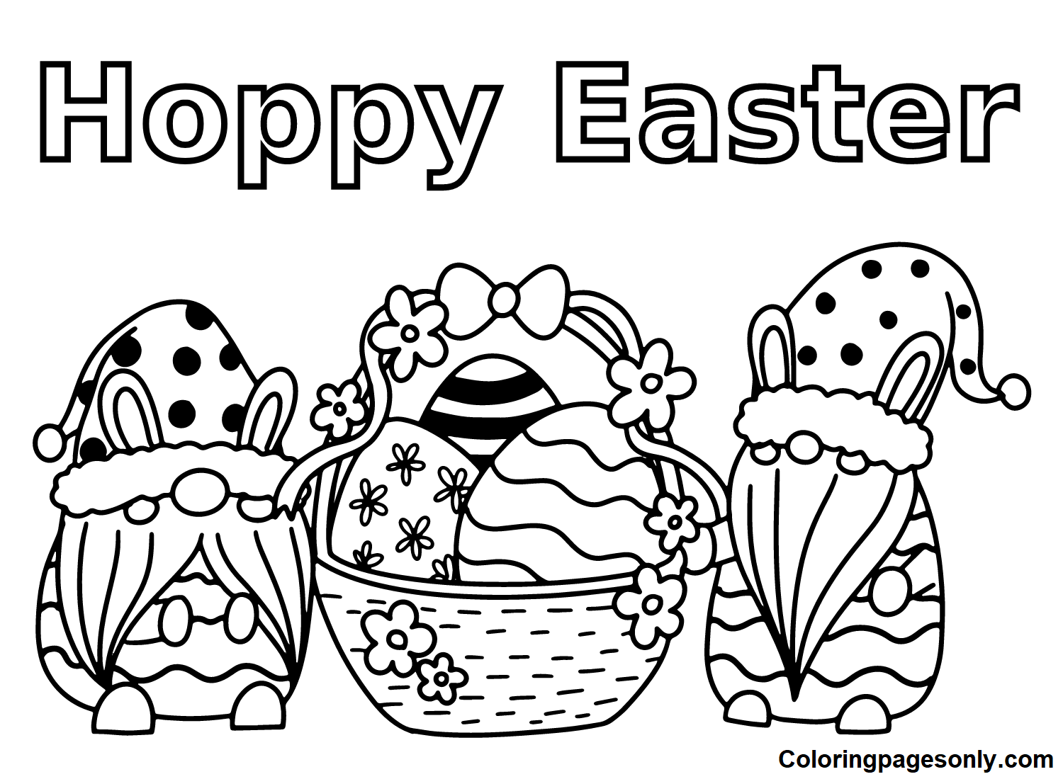 Hoppy Easter Coloring Pages