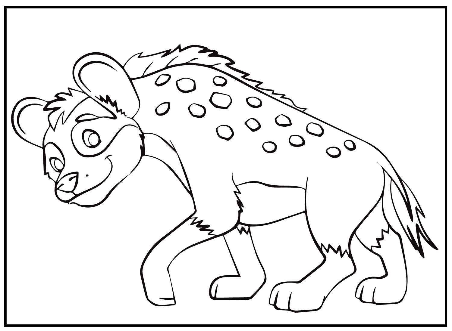 Hiena para impressão grátis de Hyena