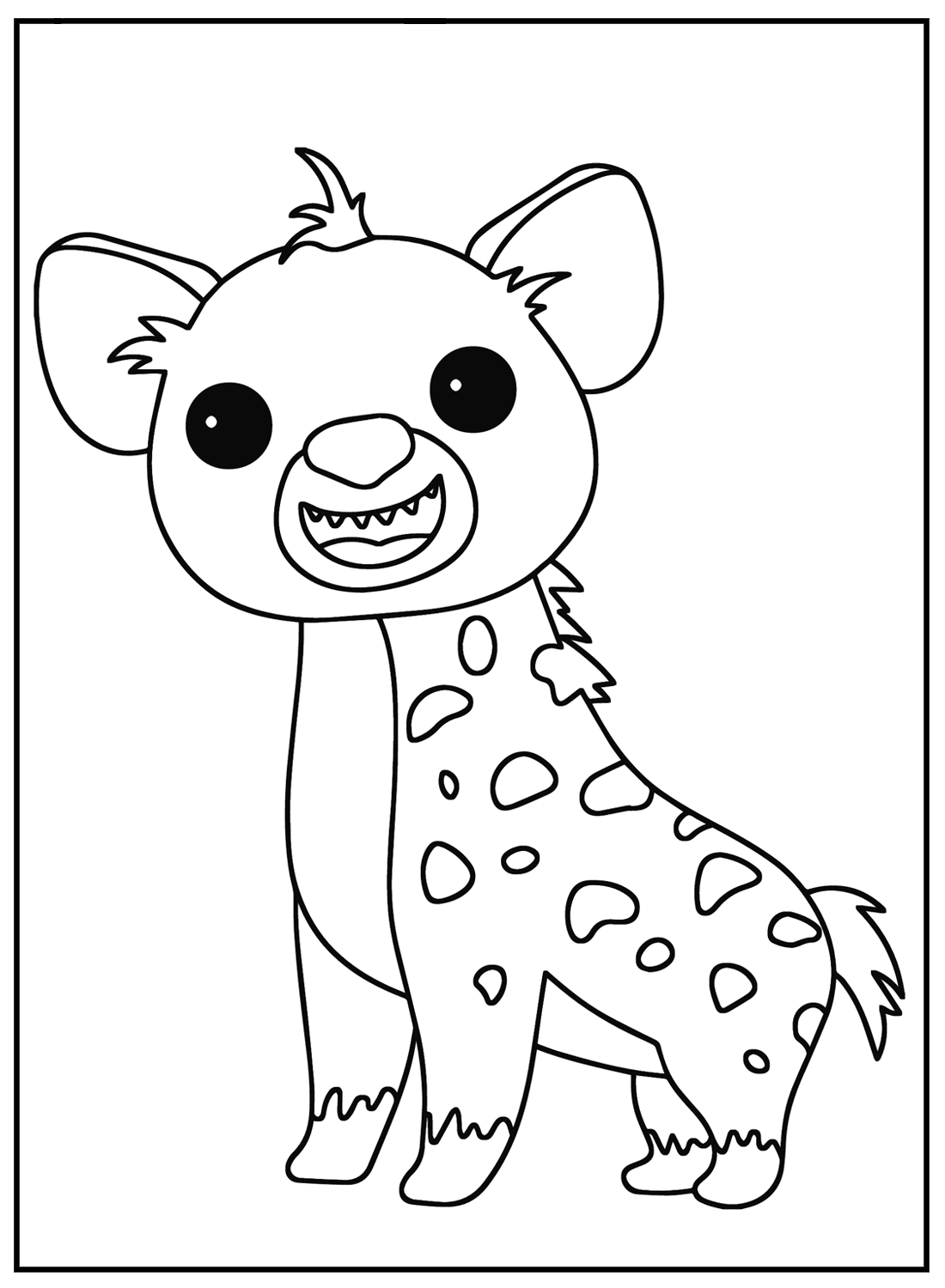 38 Hyena Coloring Pages ColoringPagesOnly