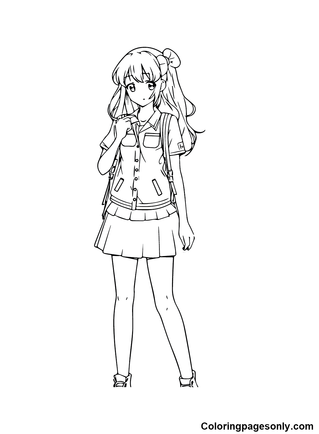Images Anime Girl Coloring Pages